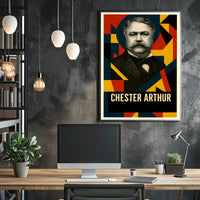 Chester A. Arthur 21st President of the United States Abstract Pop Poster