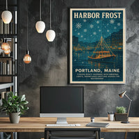 Harbor Frost In Portland, Maine Poster
