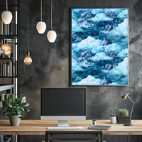 Majestic Mountain Clouds Wall Art Print