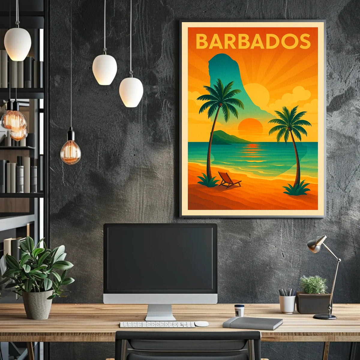 Barbados Sunset Poster