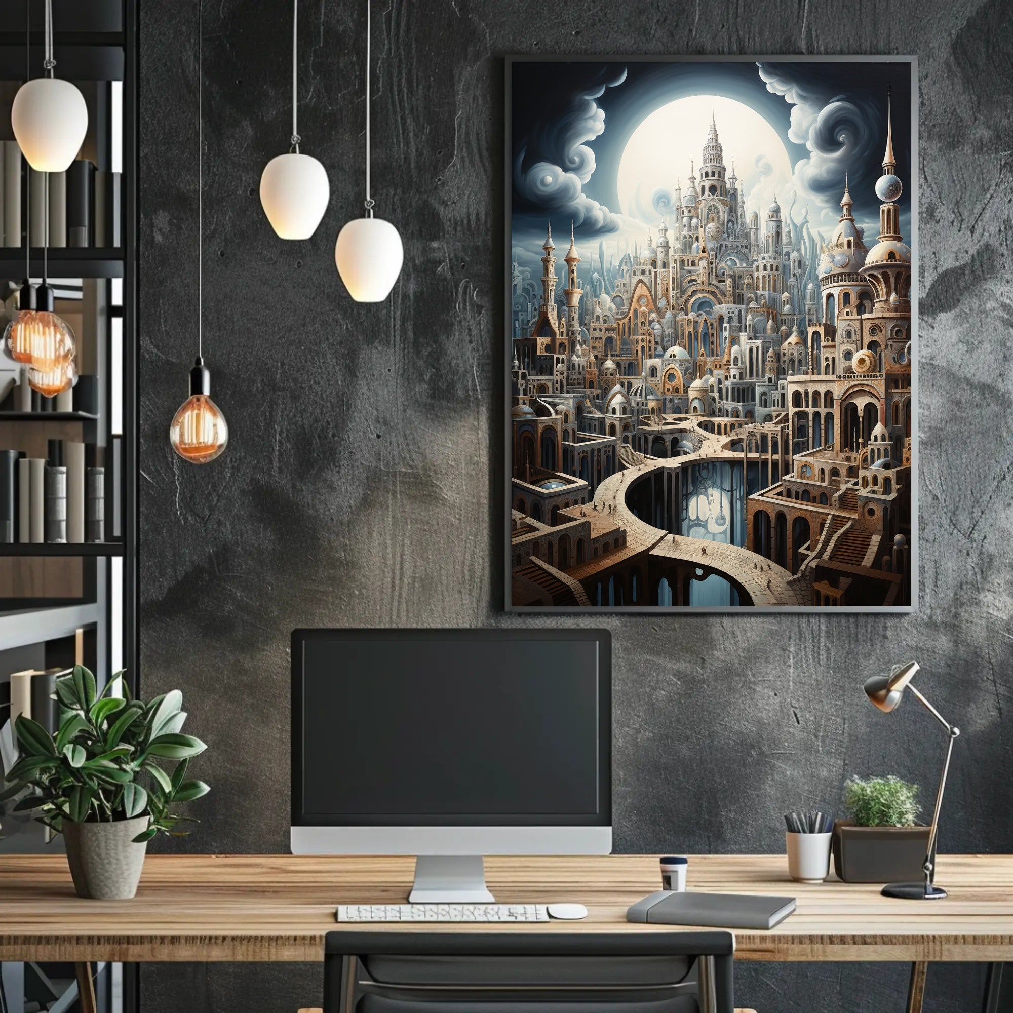 Enchanted Cityscape Poster