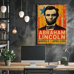 Abraham Lincoln 16th President of the United States Street Art Mashup Poster