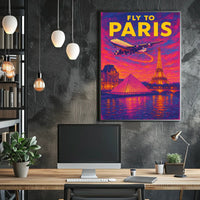 Fly to Paris Poster