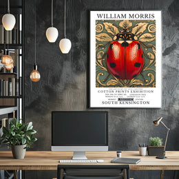 William Morris Cotton Prints Exhibition Poster