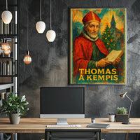 Historic Clergy Christmas Scene: Cultural or Heritage Poster