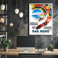 International Circuits in San Remo Poster