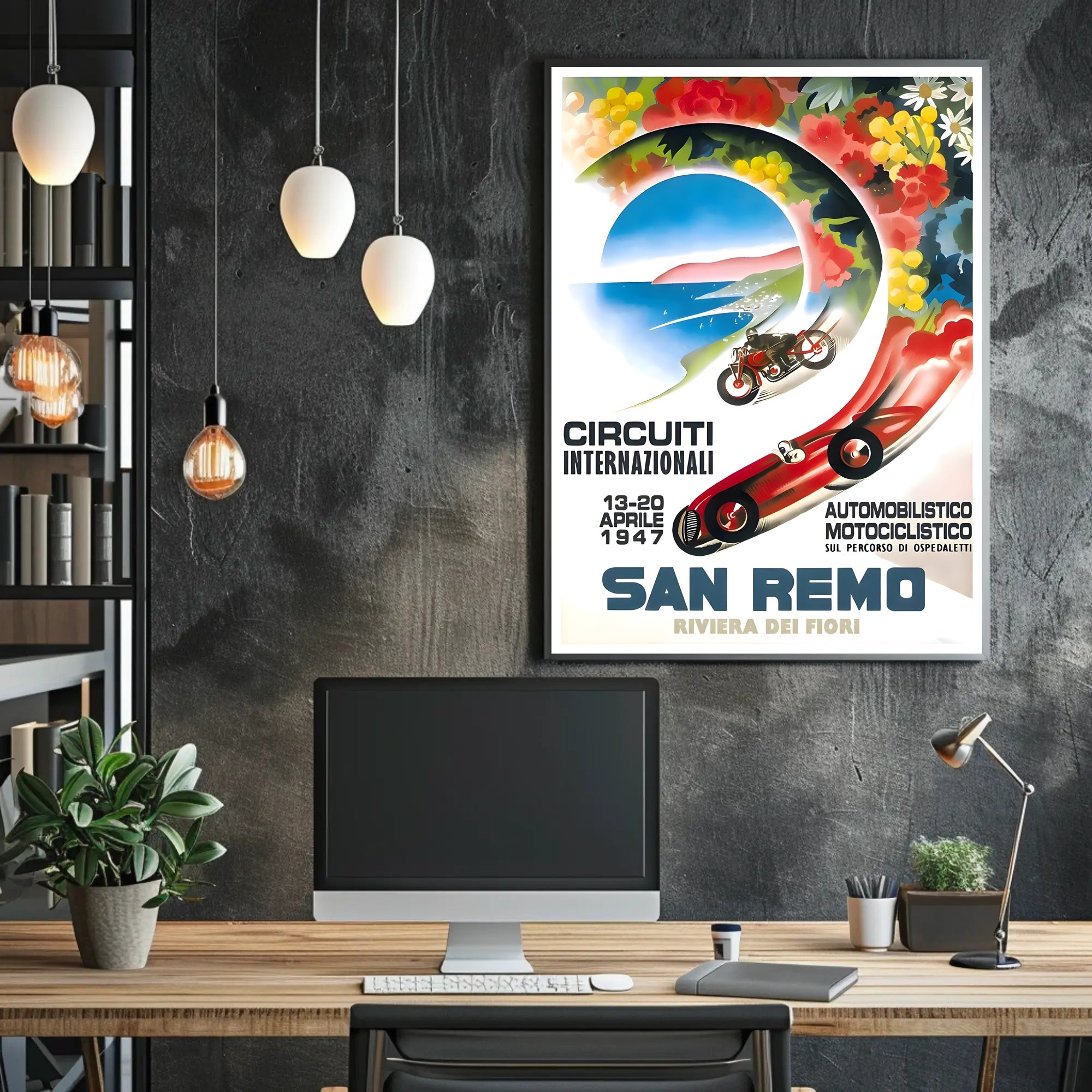 International Circuits in San Remo Poster