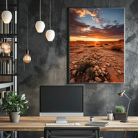 Desert Sunset Serenity Poster