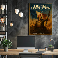 French Revolution Heroic Vintage Art Political or Propaganda Poster