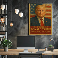 Trump 47th President Scenic Wanderlust Poster