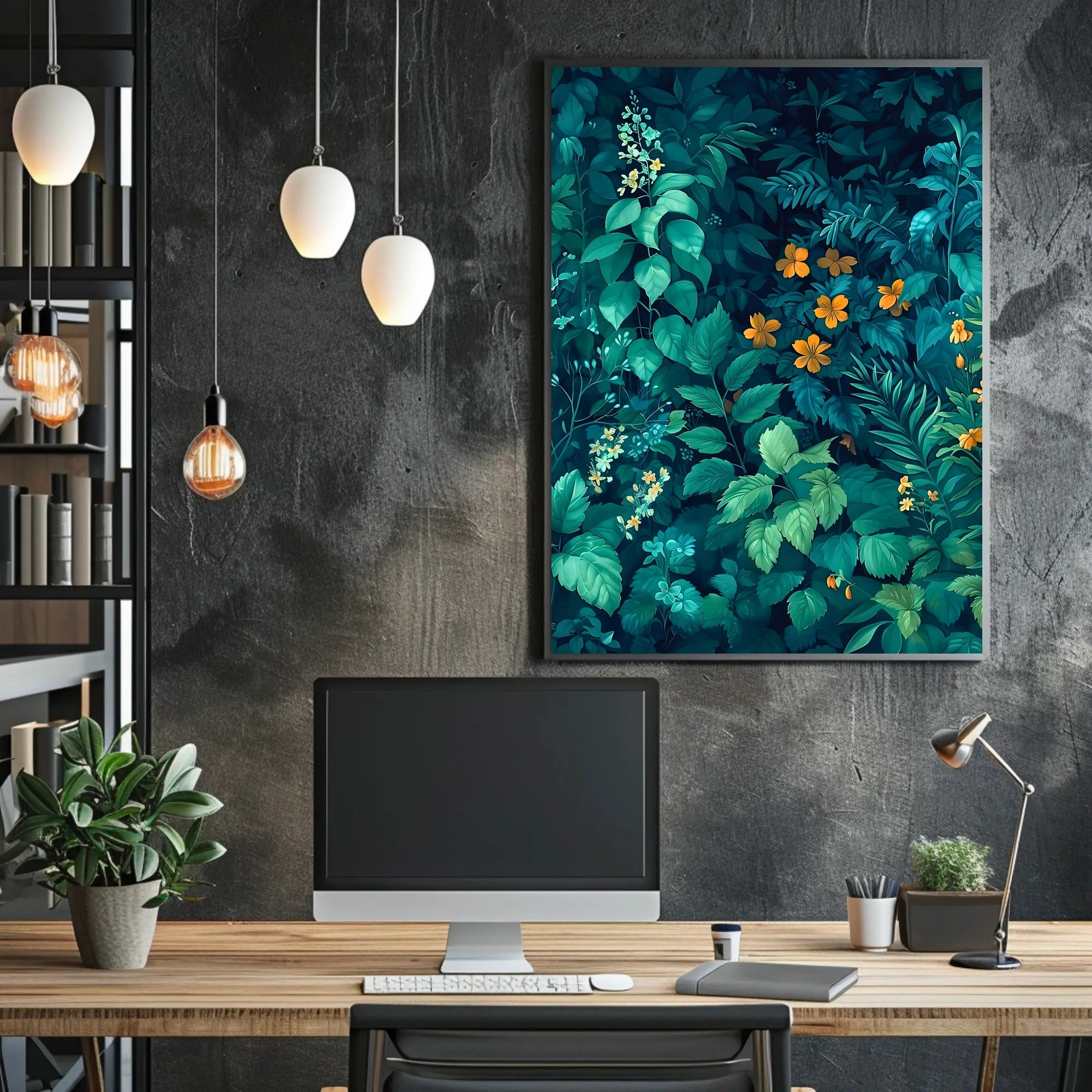Verdant Serenity Wall Art Print for Home Decor