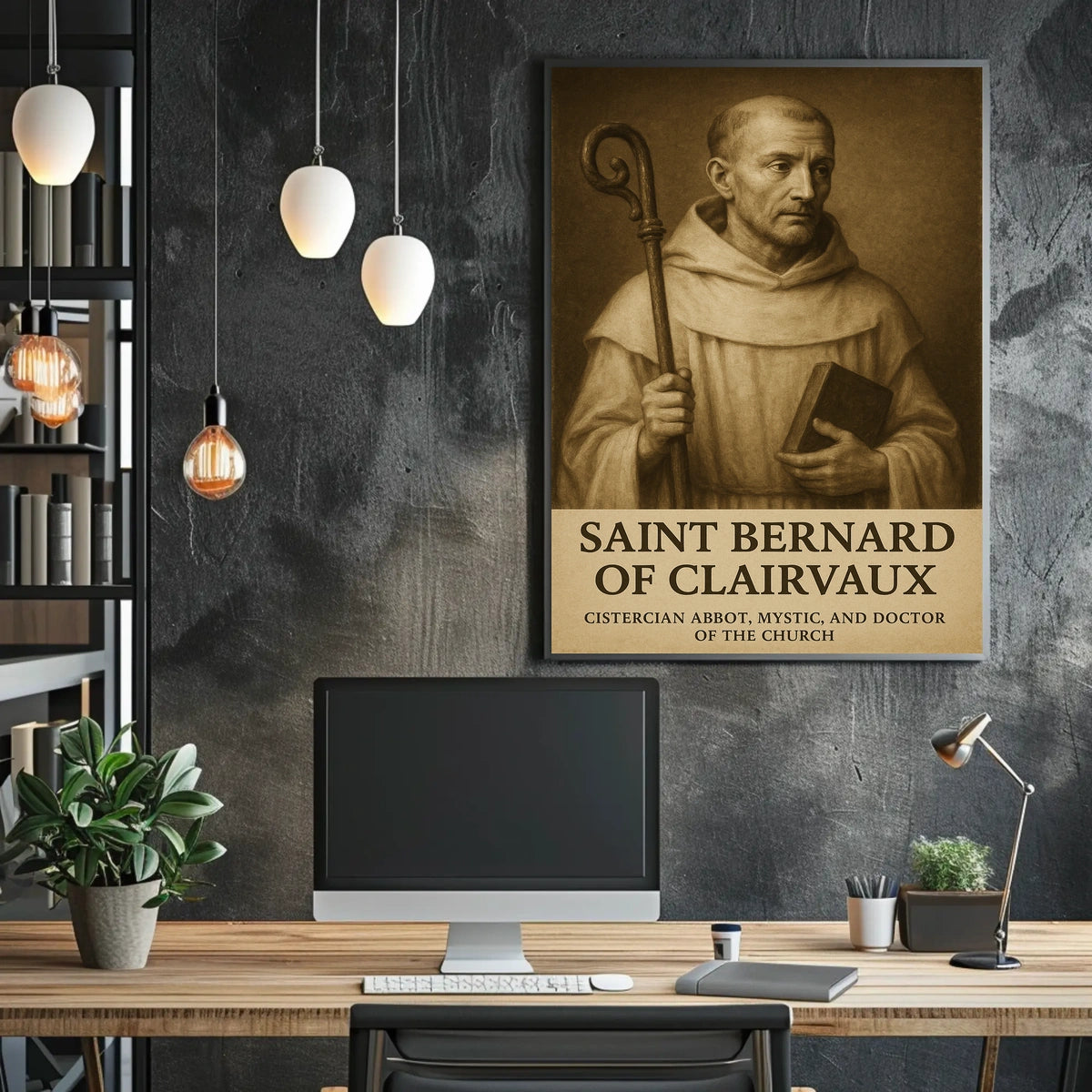 Saint Bernard Of Clairvaux Poster