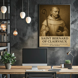 Saint Bernard Of Clairvaux Poster