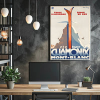 Chamonix Mont-Blanc Adventure Schools Poster PosterGoat