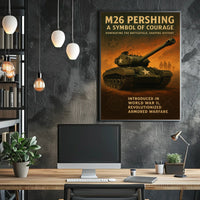 M26 Pershing A Symbol of Courage Poster
