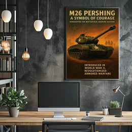 M26 Pershing A Symbol of Courage Poster