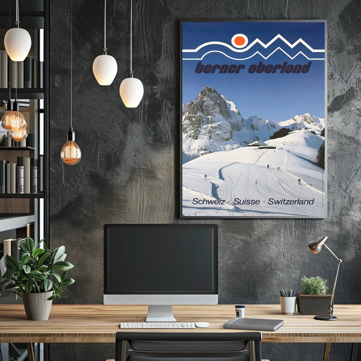 Berner Oberland Winter Wonderland Poster