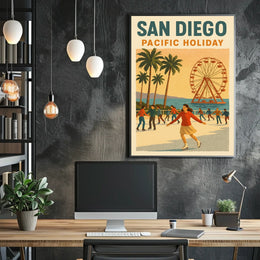 San Diego Pacific Holiday Poster