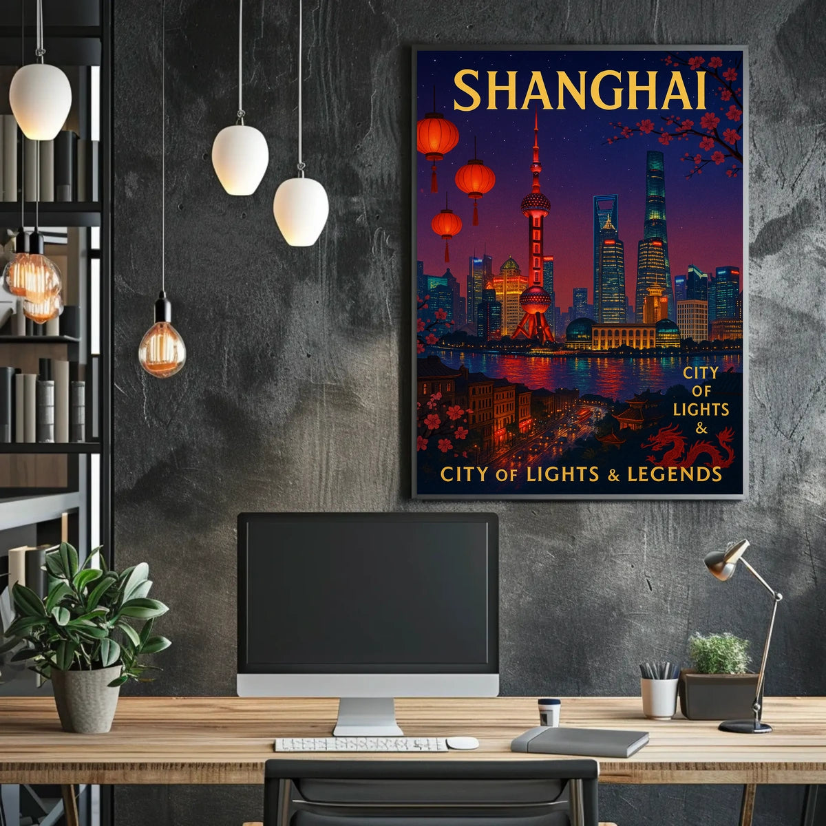 Shanghai City of Lights Legends Poster