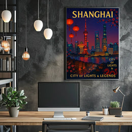 Shanghai City of Lights Legends Poster