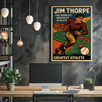 Jim Thorpe Legendary Athlete Poster