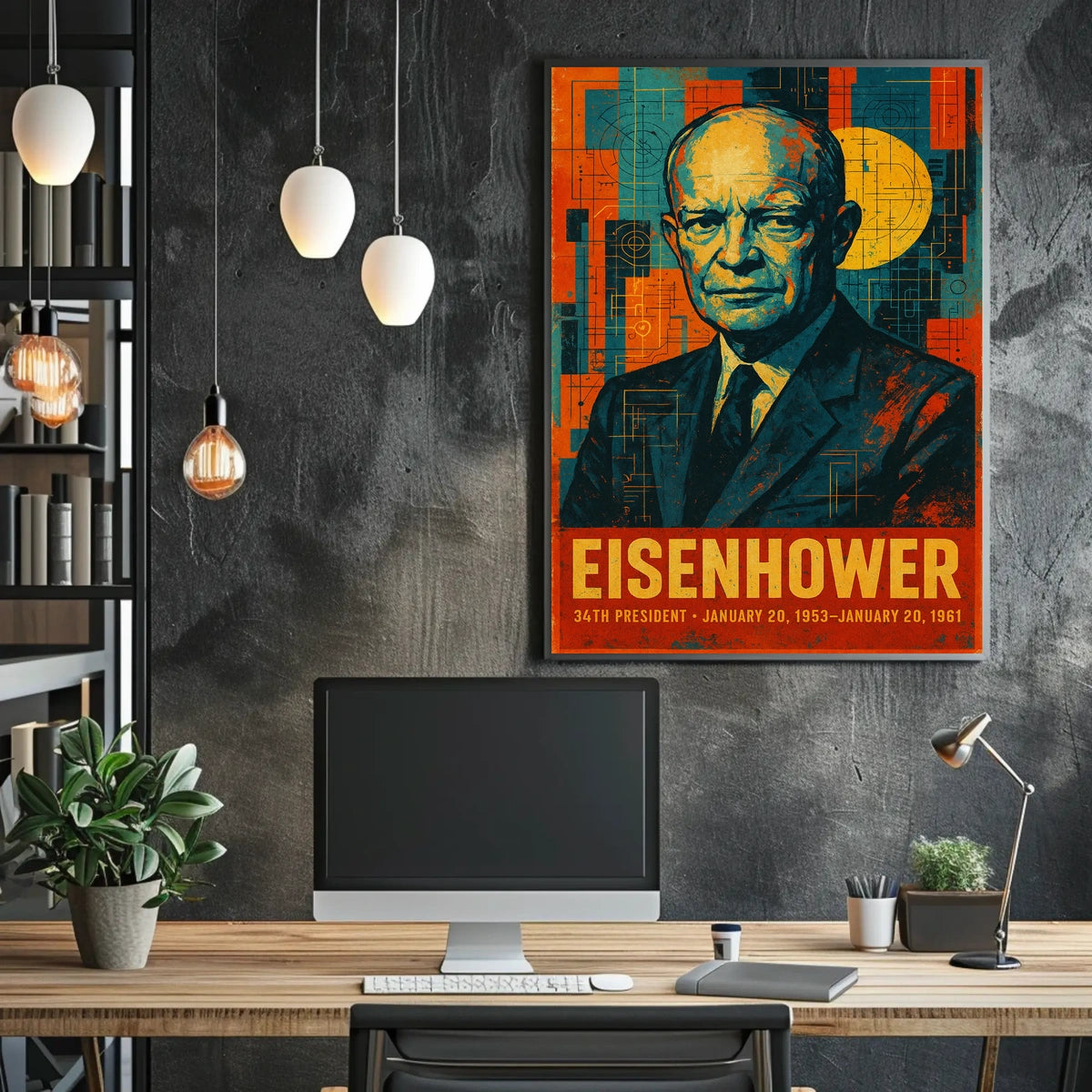 Dwight D. Eisenhower 34th President Poster