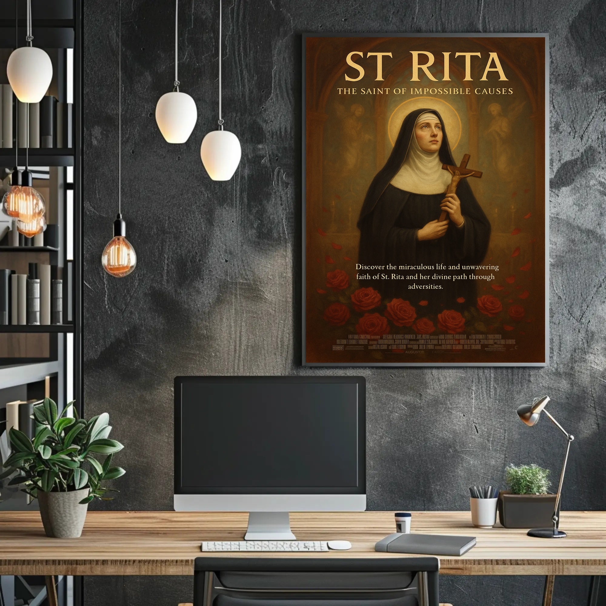 St. Rita The Saint of Impossible Causes Poster PosterGoat
