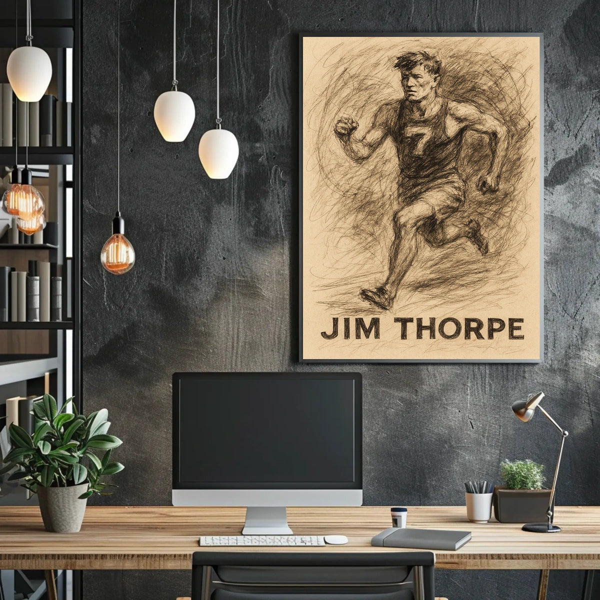Jim Thorpe Athletic Legend Poster
