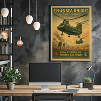 CH-46 Sea Knight A Legacy in Flight Poster