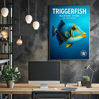 Triggerfish Marine Fish of the Reef Poster PosterGoat