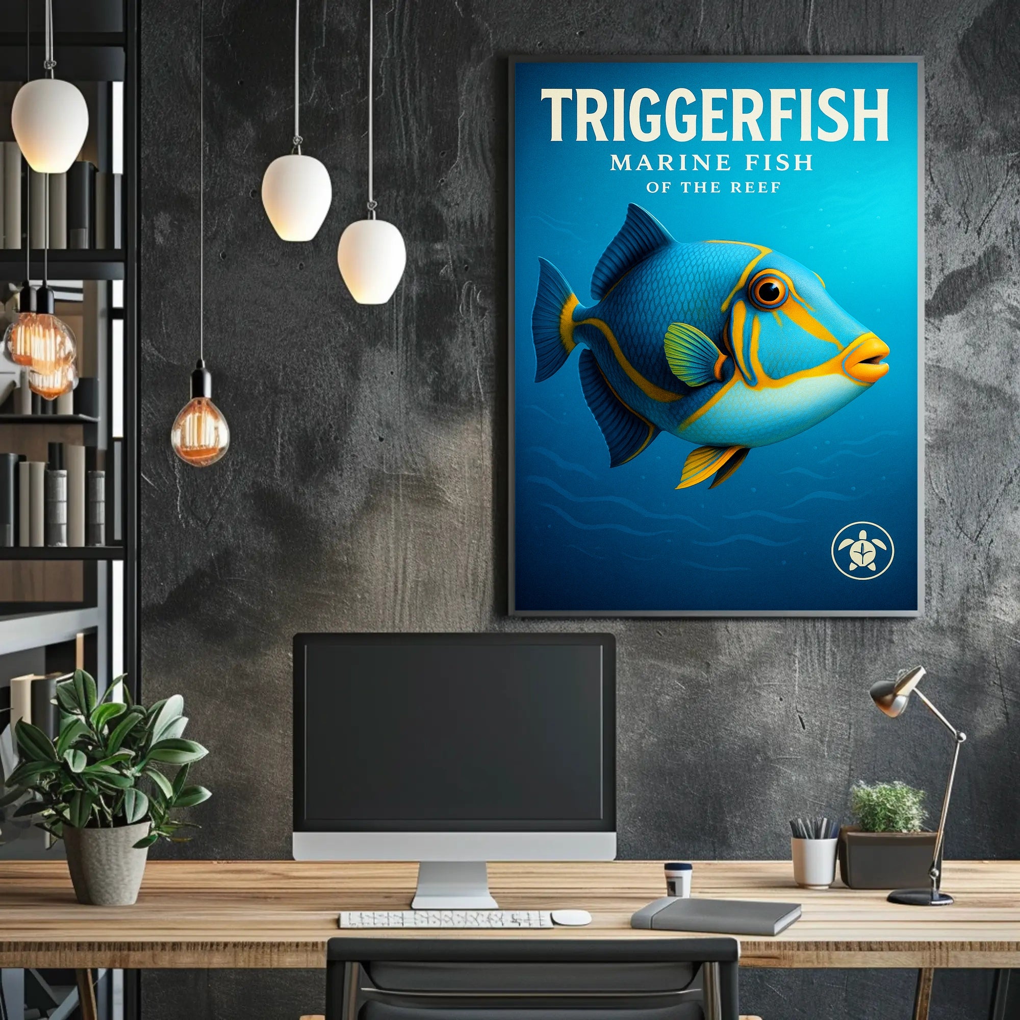 Triggerfish Marine Fish of the Reef Poster PosterGoat