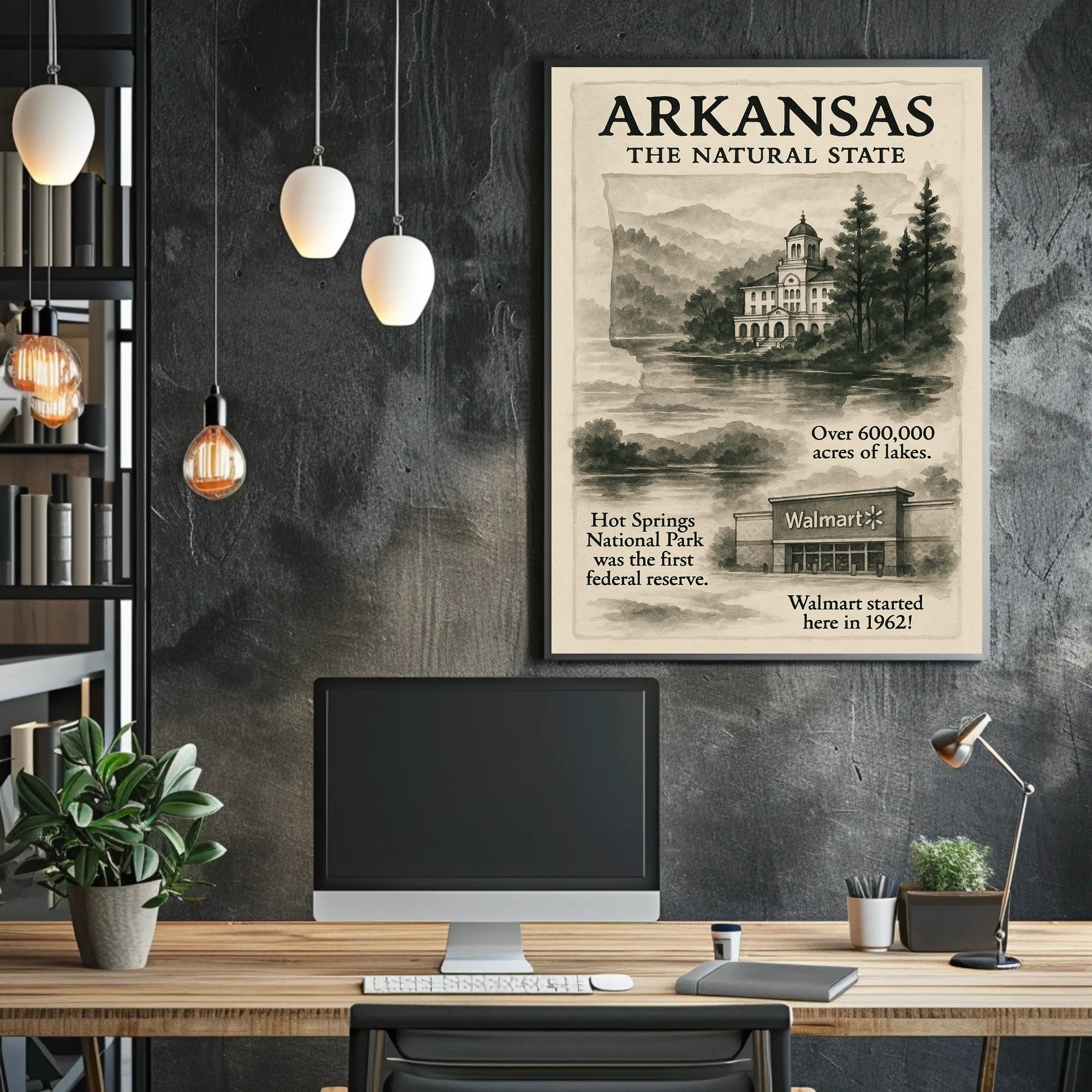 Arkansas The Natural State Poster