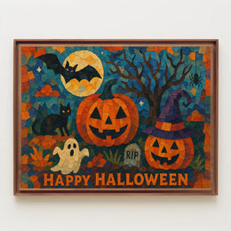 Halloween Urban Nightscape Cinematic Poster