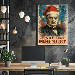William McKinley 25th President of the United States Christmas SeriesPoster