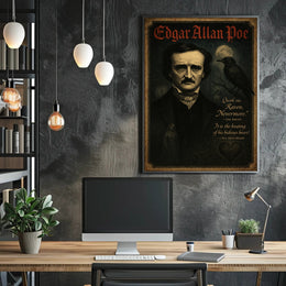 Edgar Allan Poe Literary Icon Poster PosterGoat