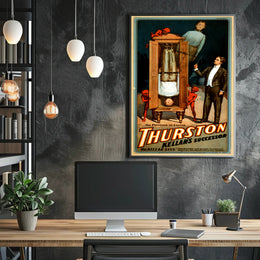 Thurston Magician Illusion Vintage Early 1900s Artistic Poster