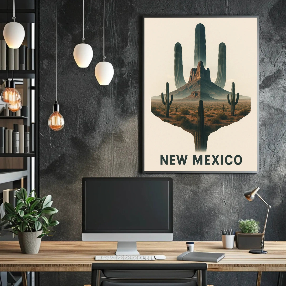 New Mexico Desert Landscape Poster