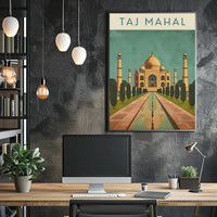 Taj Mahal Agra India's Heritage Masterpiece Cultural Poster