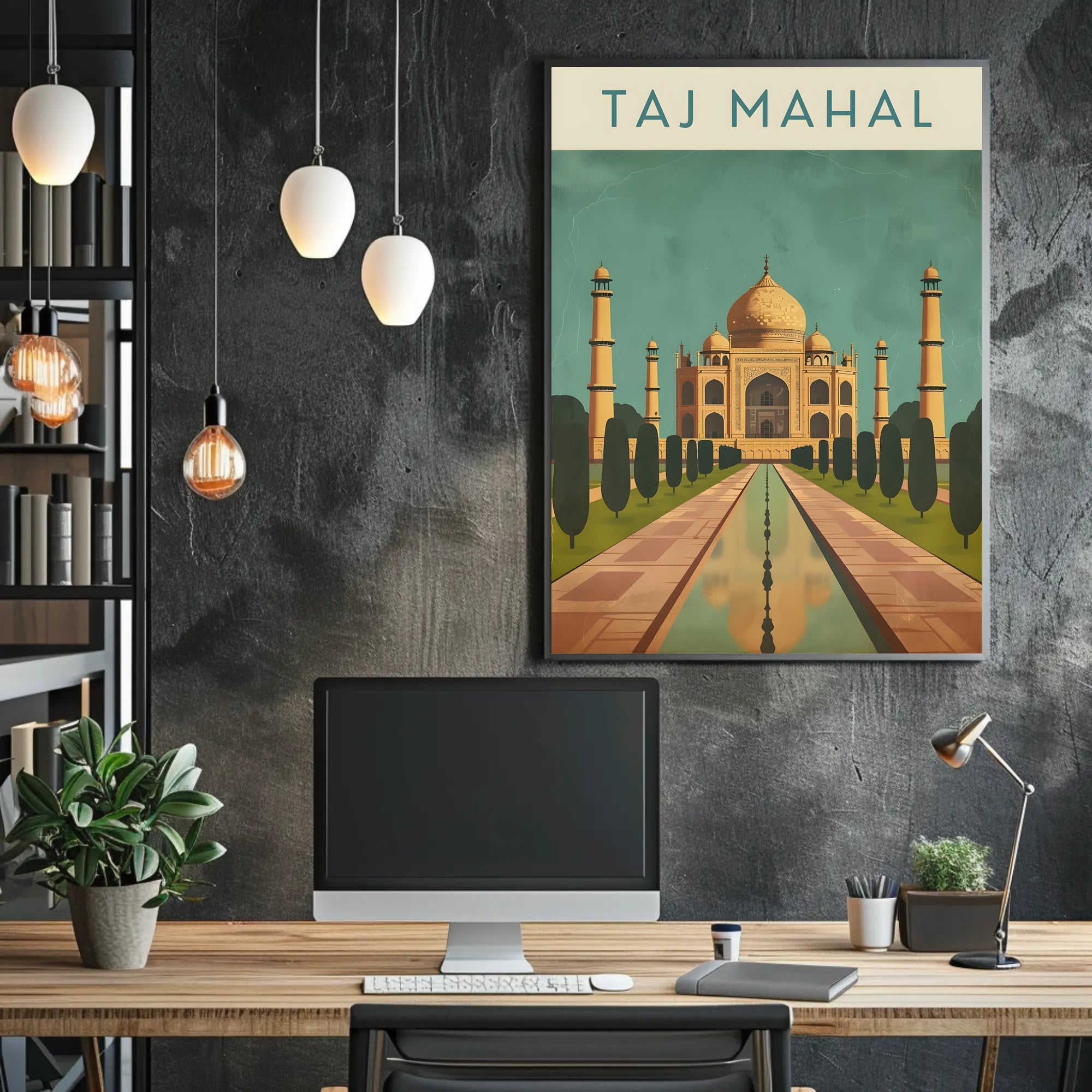 Taj Mahal Agra India's Heritage Masterpiece Cultural Poster