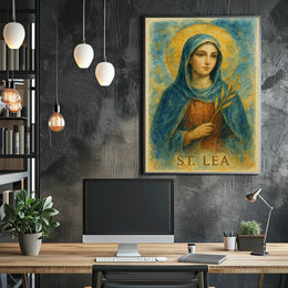 St. Lea Classical Religious Watercolor Art Poster