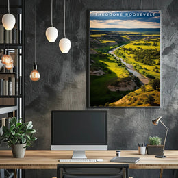 Theodore Roosevelt National Park Scenic View Poster