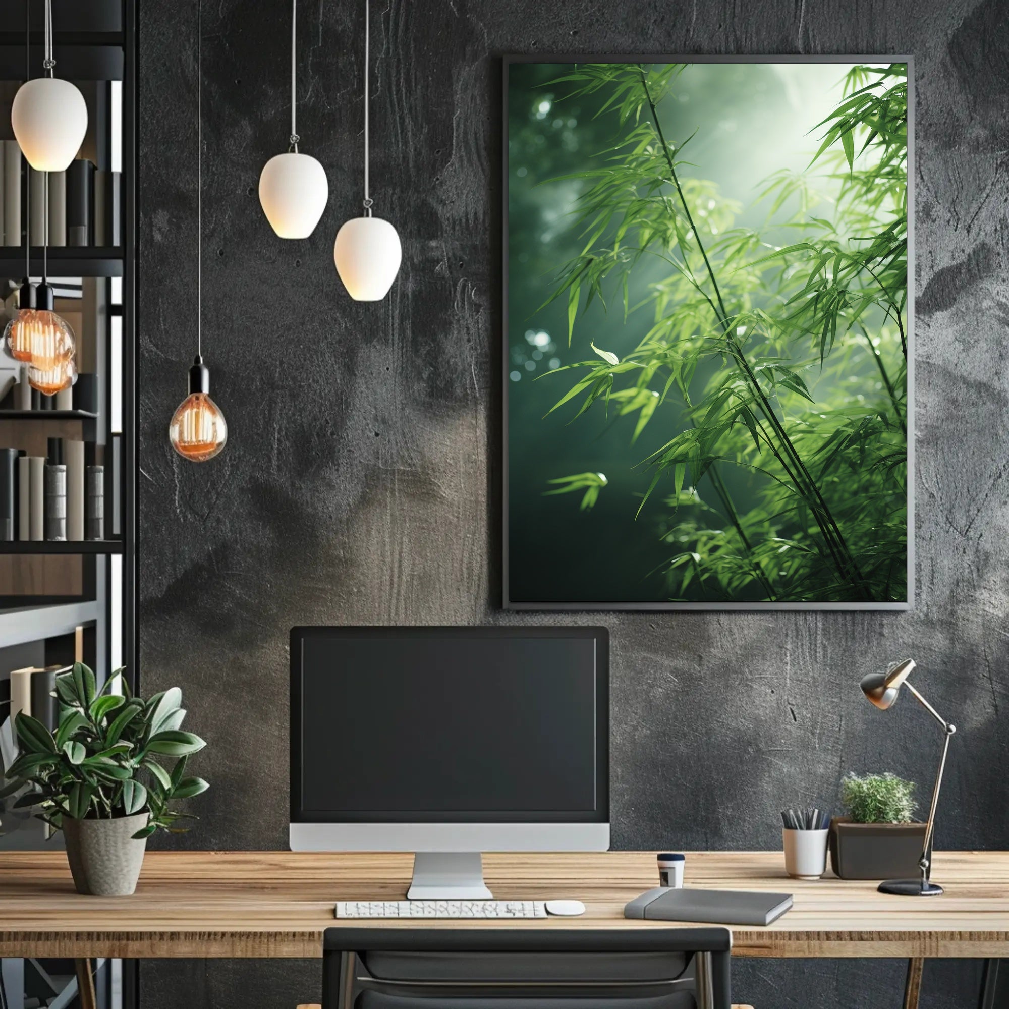 Bamboo Serenity Nature Print: Cultural or Heritage Poster