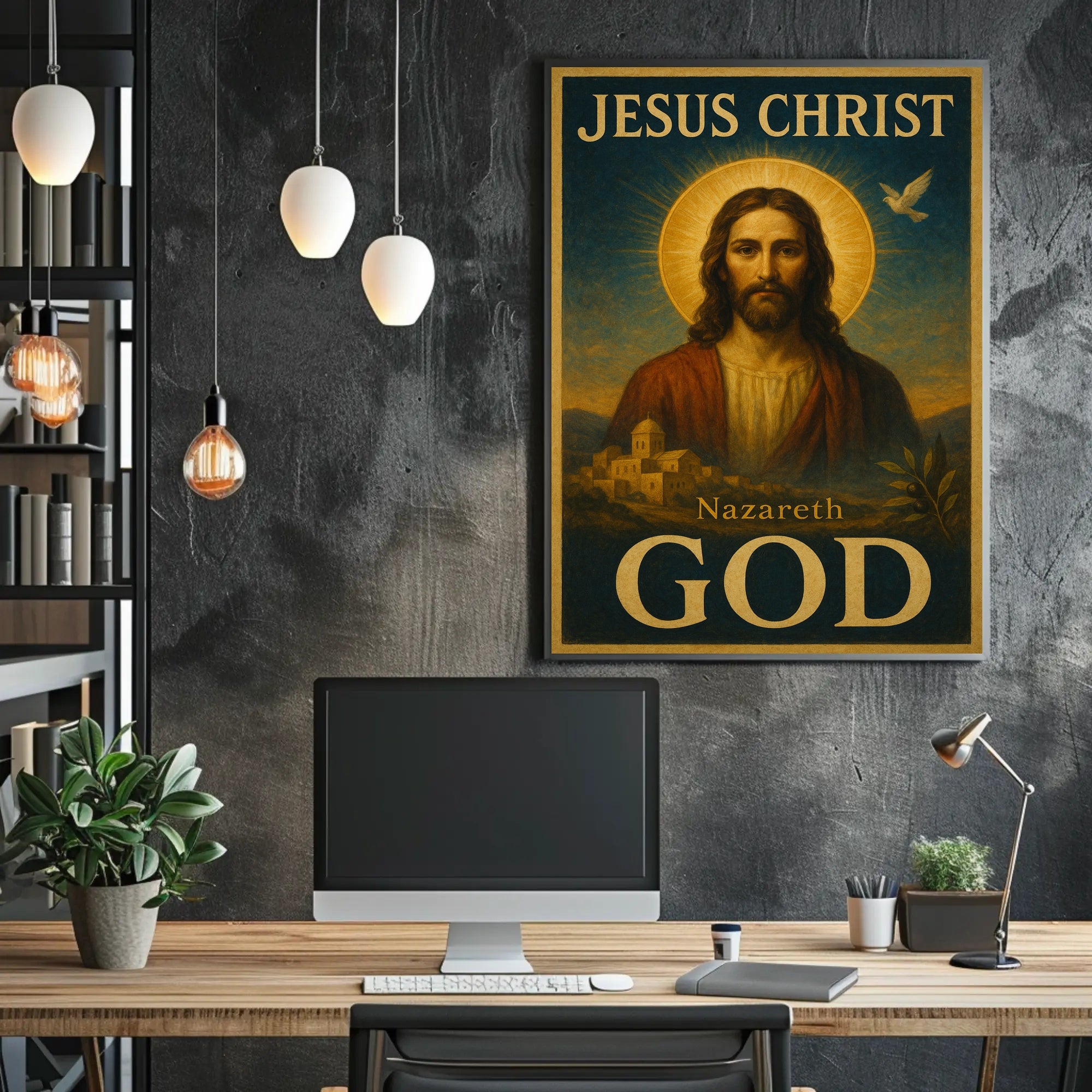 Jesus Christ Vintage Art Religious Heritage Poster