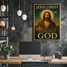 Jesus Christ Vintage Art Religious Heritage Poster