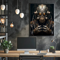 Futuristic Dystopian Survivor Design Futuristic Sci-Fi Poster