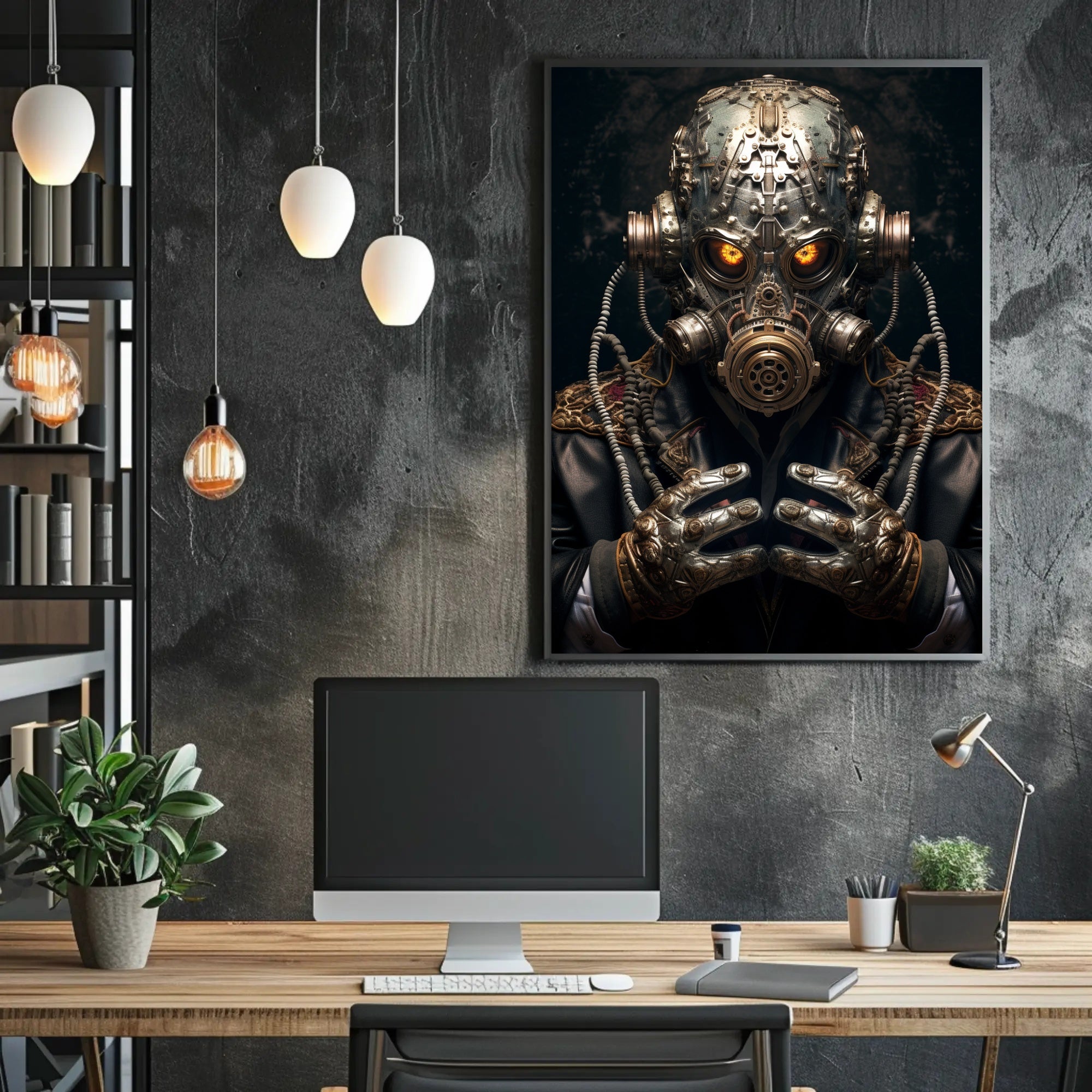 Futuristic Dystopian Survivor Design Futuristic Sci-Fi Poster