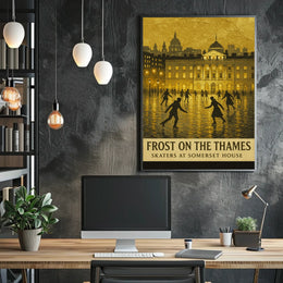 Frost On The Thames Poster