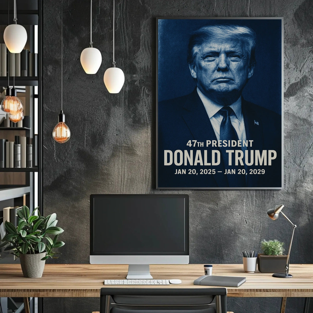 Donald Trump Visionary in Contemplation Poster