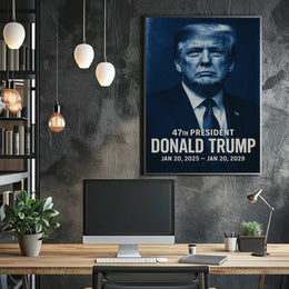 Donald Trump Visionary in Contemplation Poster