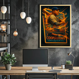 Cooperstown Legends Are Born Wall Art Print PosterGoat